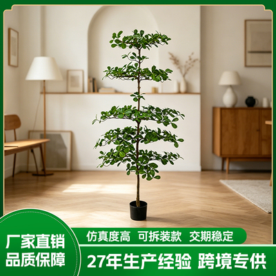 仿真小葉欖仁樹(shù)盆景