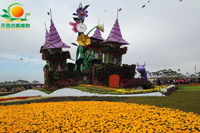 室外阻燃花海花雕