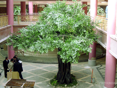 仿真树皮包柱子效果图