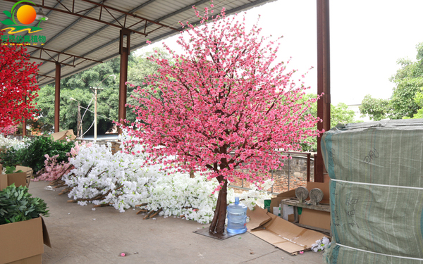 粉色仿真桃花樹(shù)