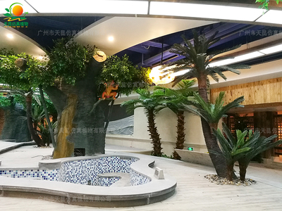 内蒙古乌兰察布水世界室内园林造景工程
