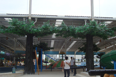 游乐场装饰仿真榕树包柱树