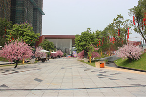 仿真桃花樹小區(qū)裝飾