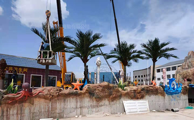 寧夏旅游景區仿真椰子樹裝飾