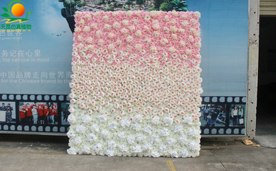 室內仿真玫瑰花墻