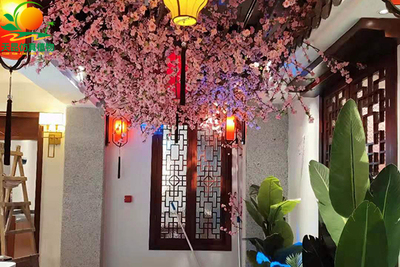 佛山锦宏文汇园创意园越呷越湘餐馆造景