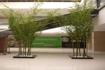 屏风玄关隔断仿真绿竹子