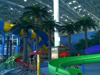 哈尔滨英杰温泉酒店海藻树造景