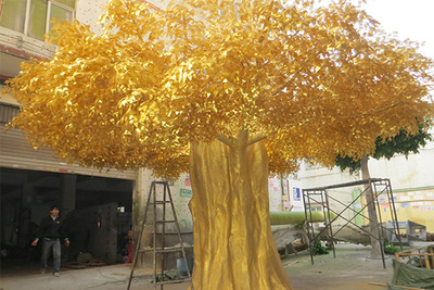 仿真榕树-金色榕树，大型榕树