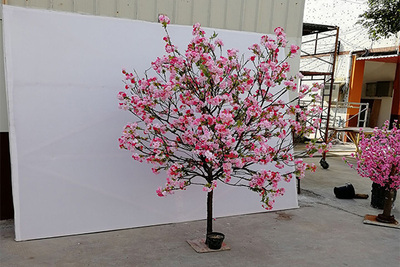自然枝仿真桃花樹