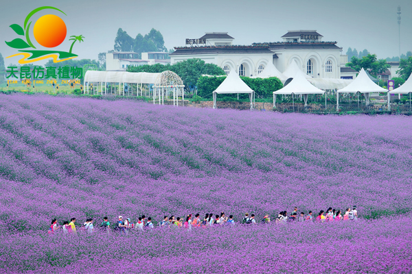 室外阻燃仿真花海